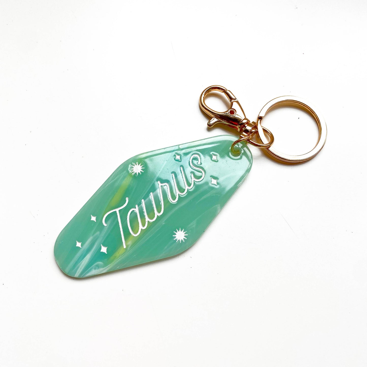 Taurus Horoscope Motel Keychain