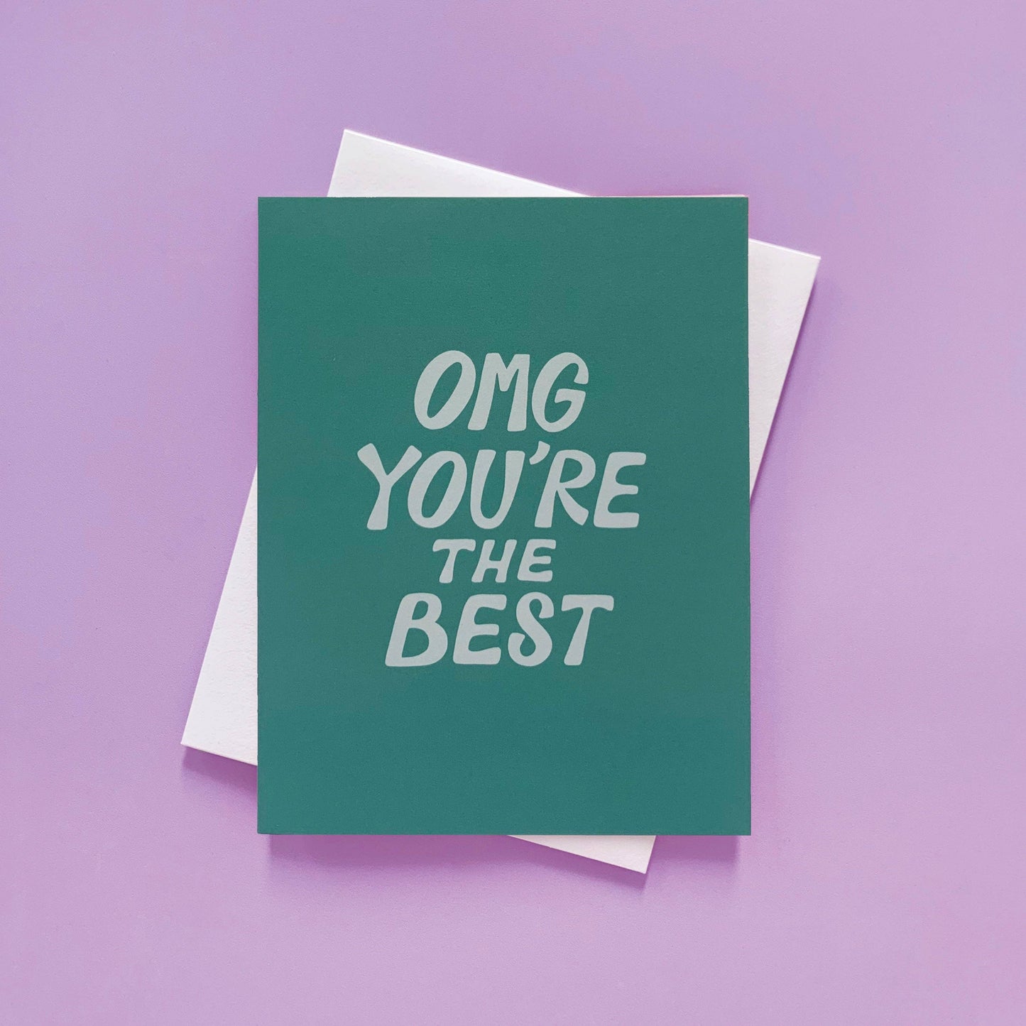 OMG Best Thank You  Card