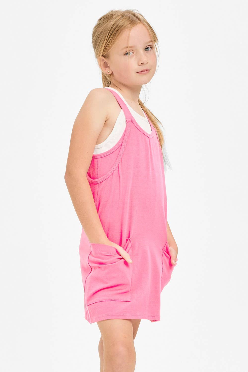 Kids Romper Dress Aqua