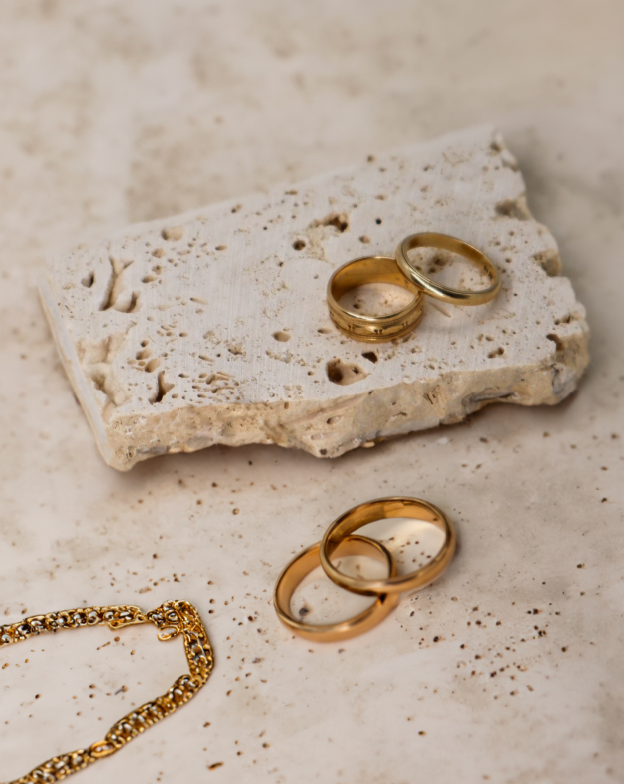 Stone Flatlay Prop Plate (Set of 3)