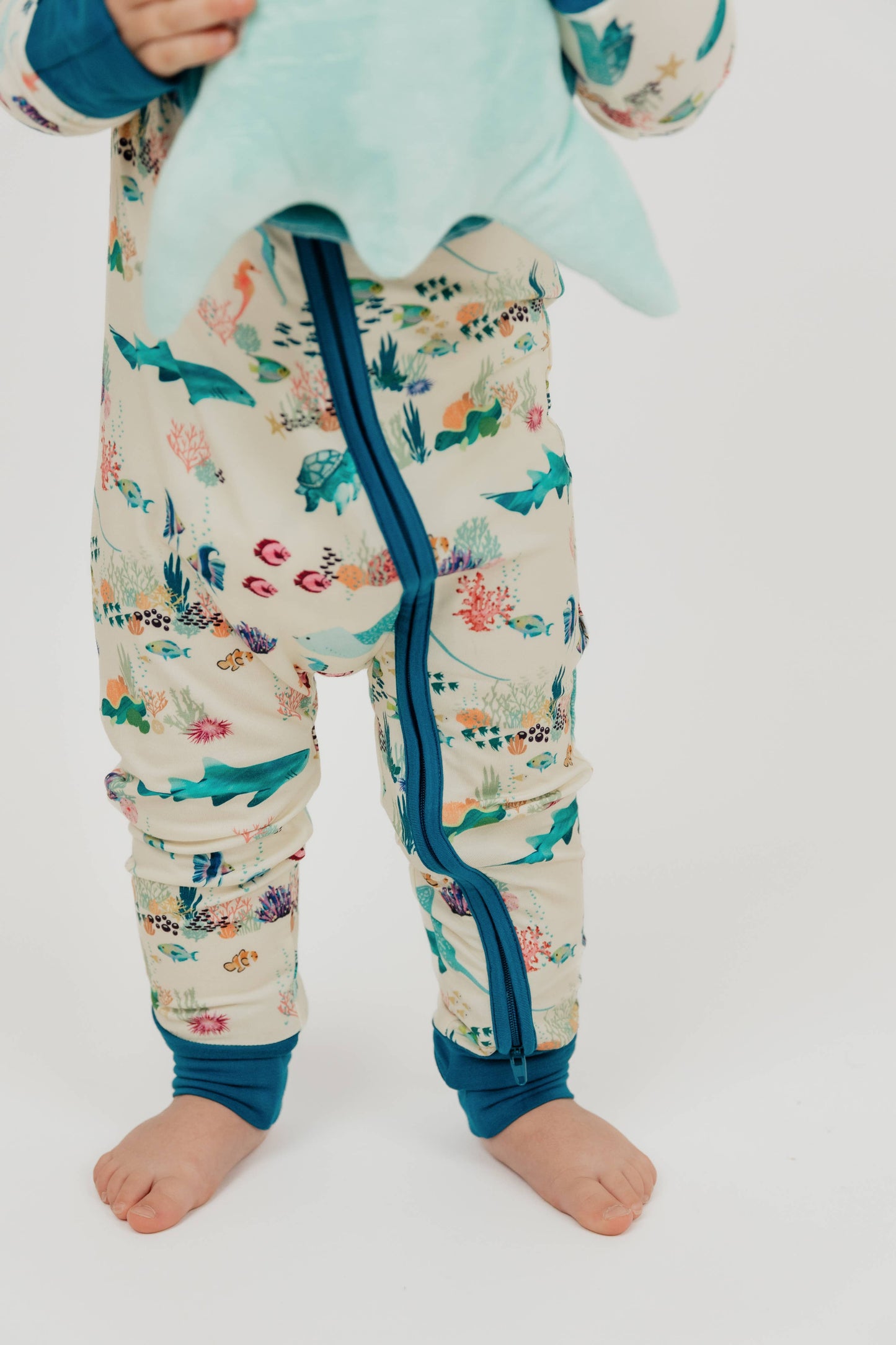 Emerson & Friends Coral Reef Bamboo Convertible Baby Pajama