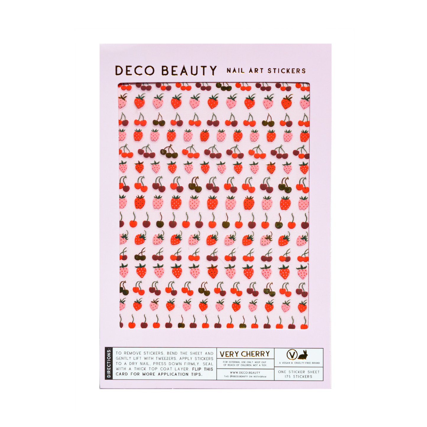 Deco Beauty Nail Art Stickers - Very Cherry
