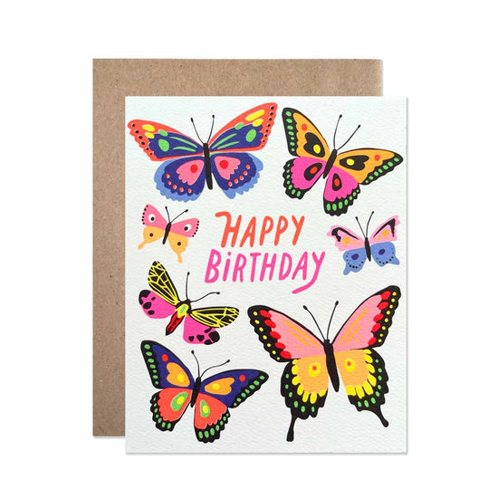Butterflies Happy Birthday Card