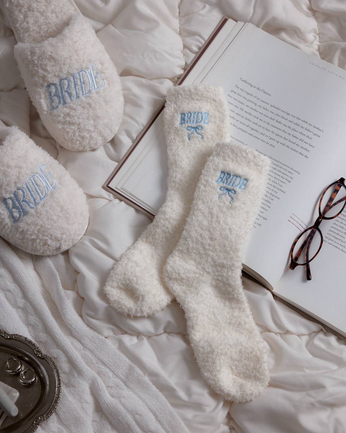 Bride Cloud Socks | bridal shower, bachelorette, ivory