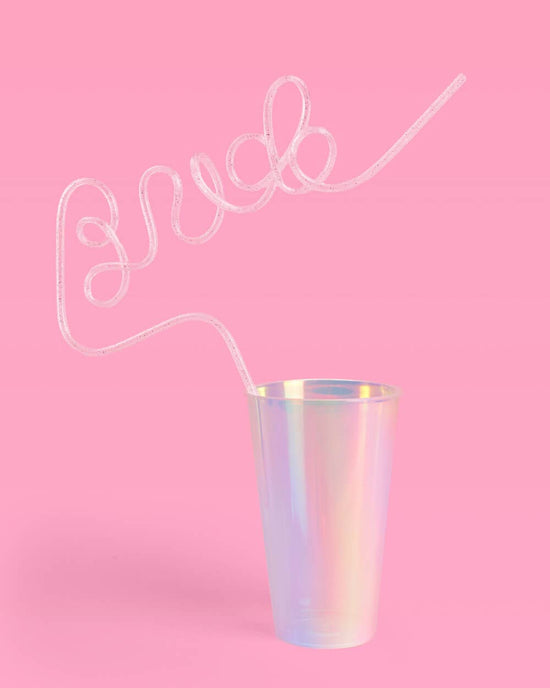 Glitter Bride Straw