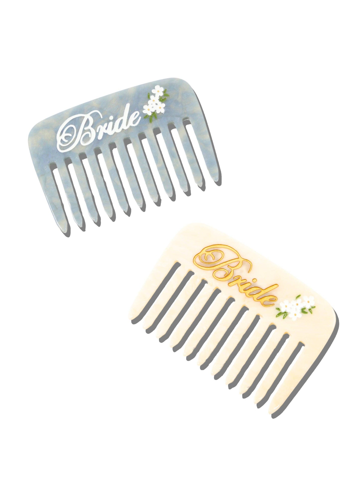 Solar Eclipse Hand-Painted Bride Pocket Comb