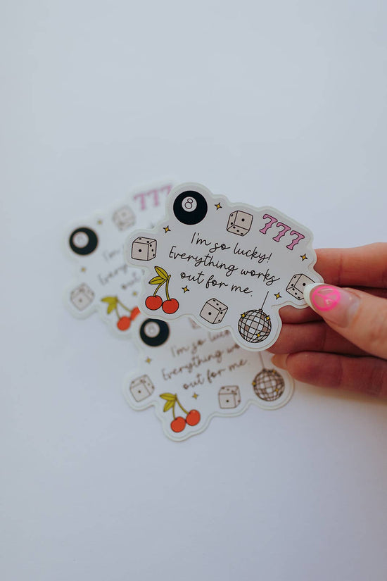 I'm So Lucky! Sticker