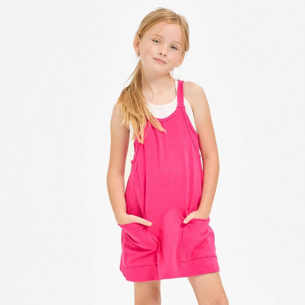 Kids Romper Dress Aqua