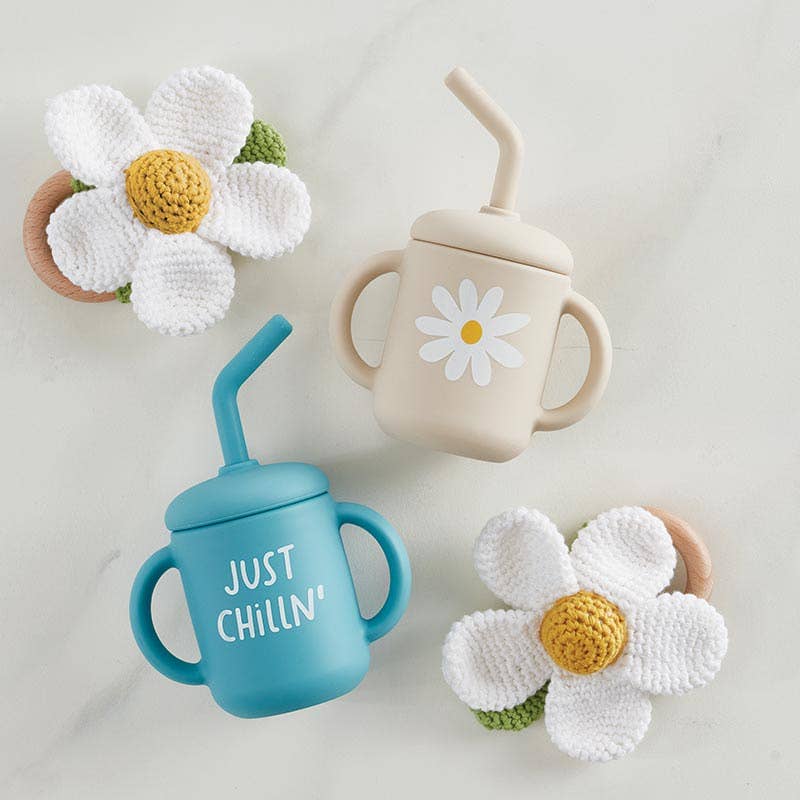 Silicone Sippy Cup - Daisy