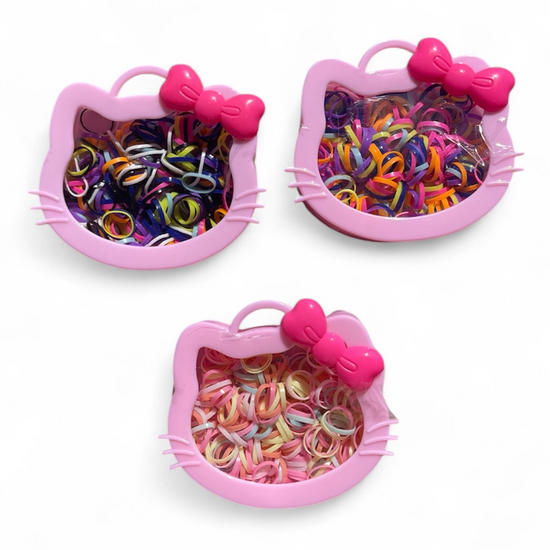 Hello Kitty Hair Ties in Case