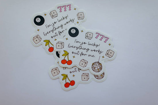 I'm So Lucky! Sticker