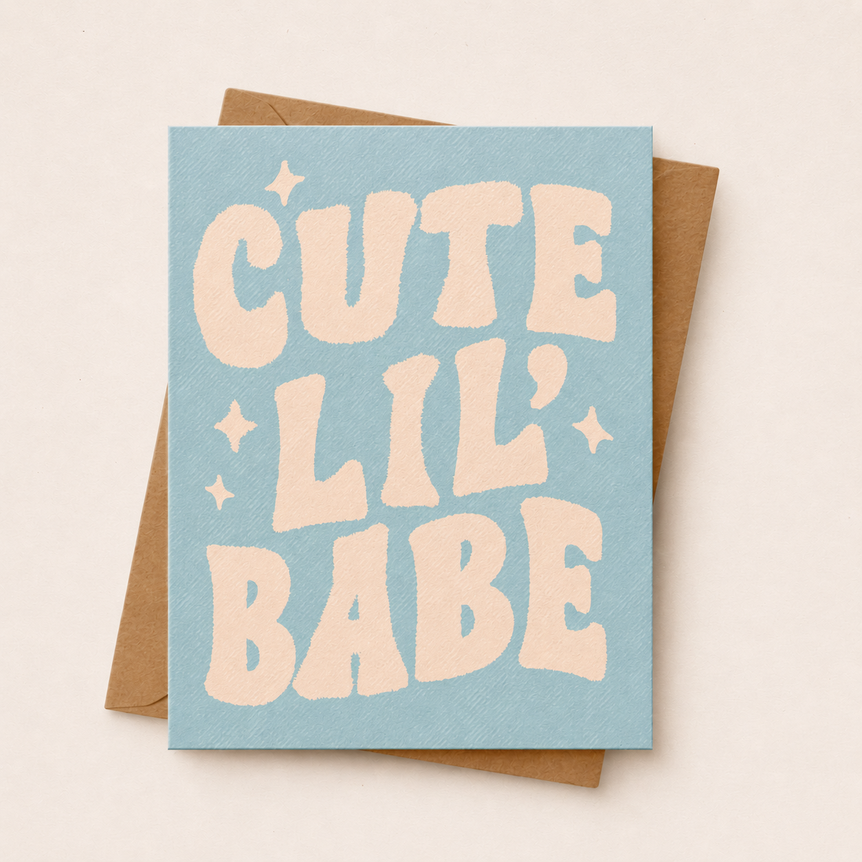 Cute Lil' Babe Baby Shower/ New Baby Card