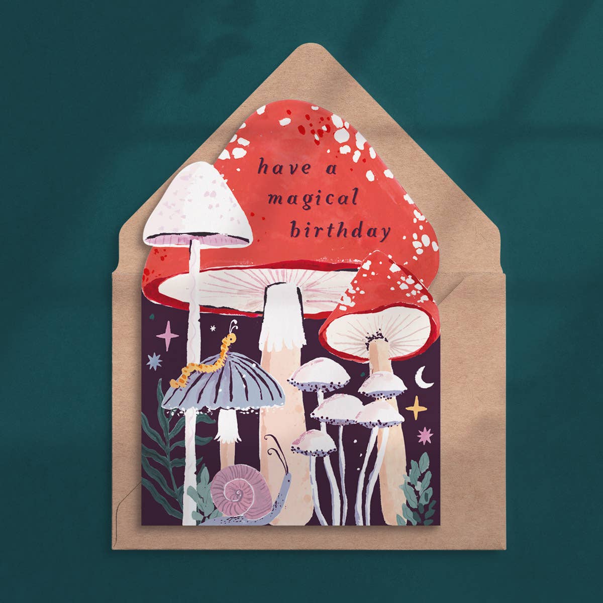 Magic Mushroom Birthday Card