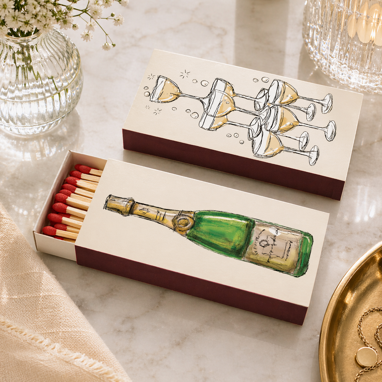 Funny Matchbox | Champagne Box Matches