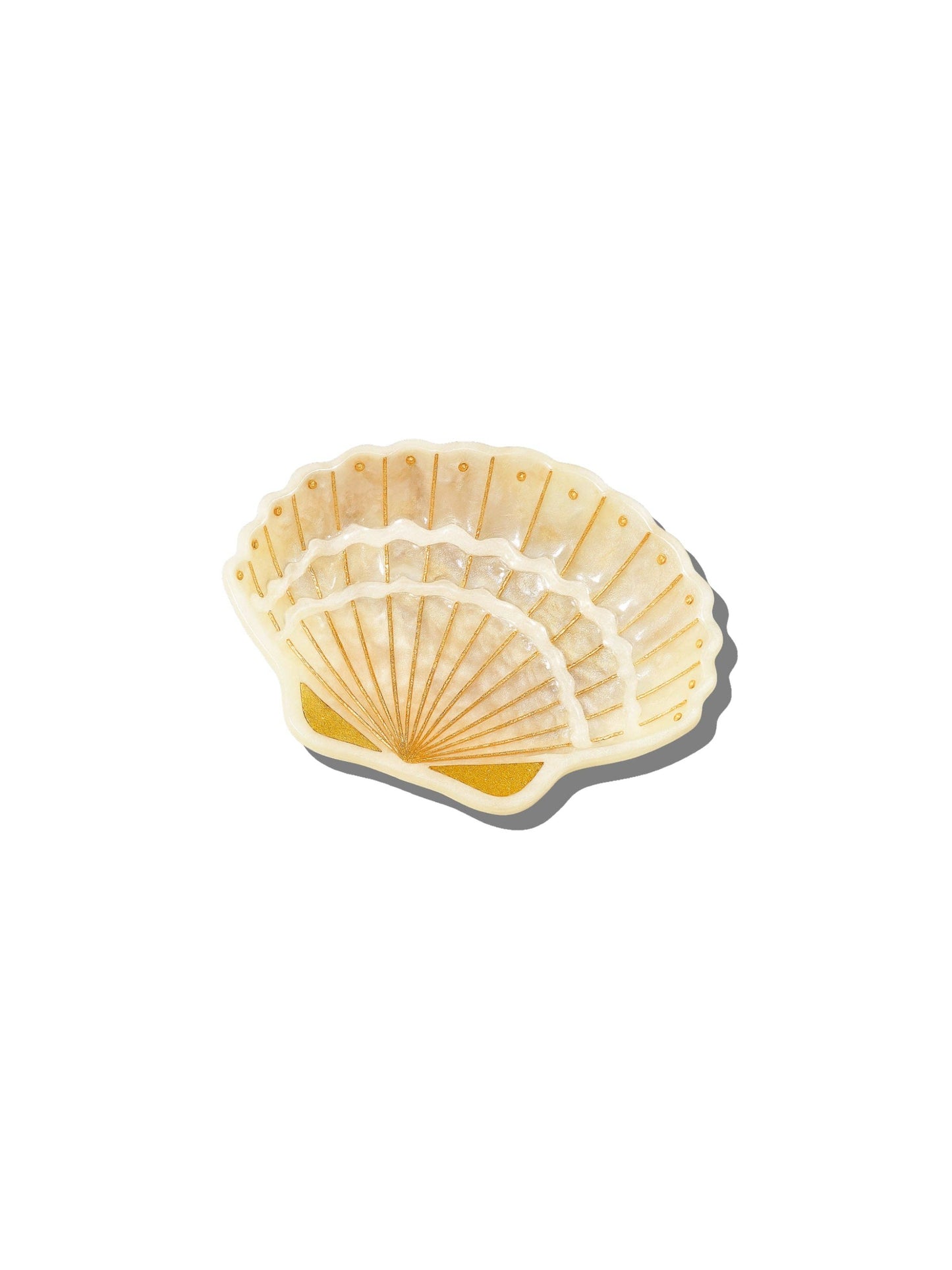 Solar Eclipse Hand-painted Seashell Trinket Tray