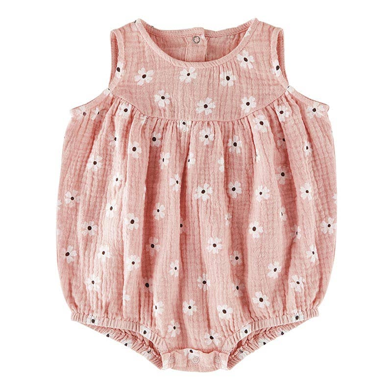 Pink Floral Romper