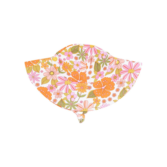 Angel Dear Boho Beachy Floral Wide Brim Sunhat