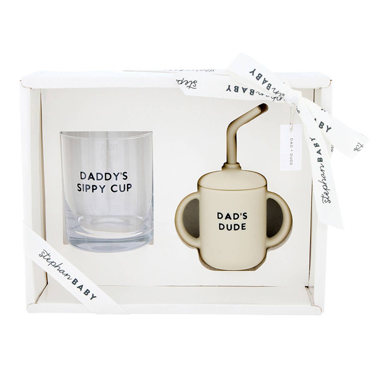 Dad + Dude Sippy Cup & Glass Set