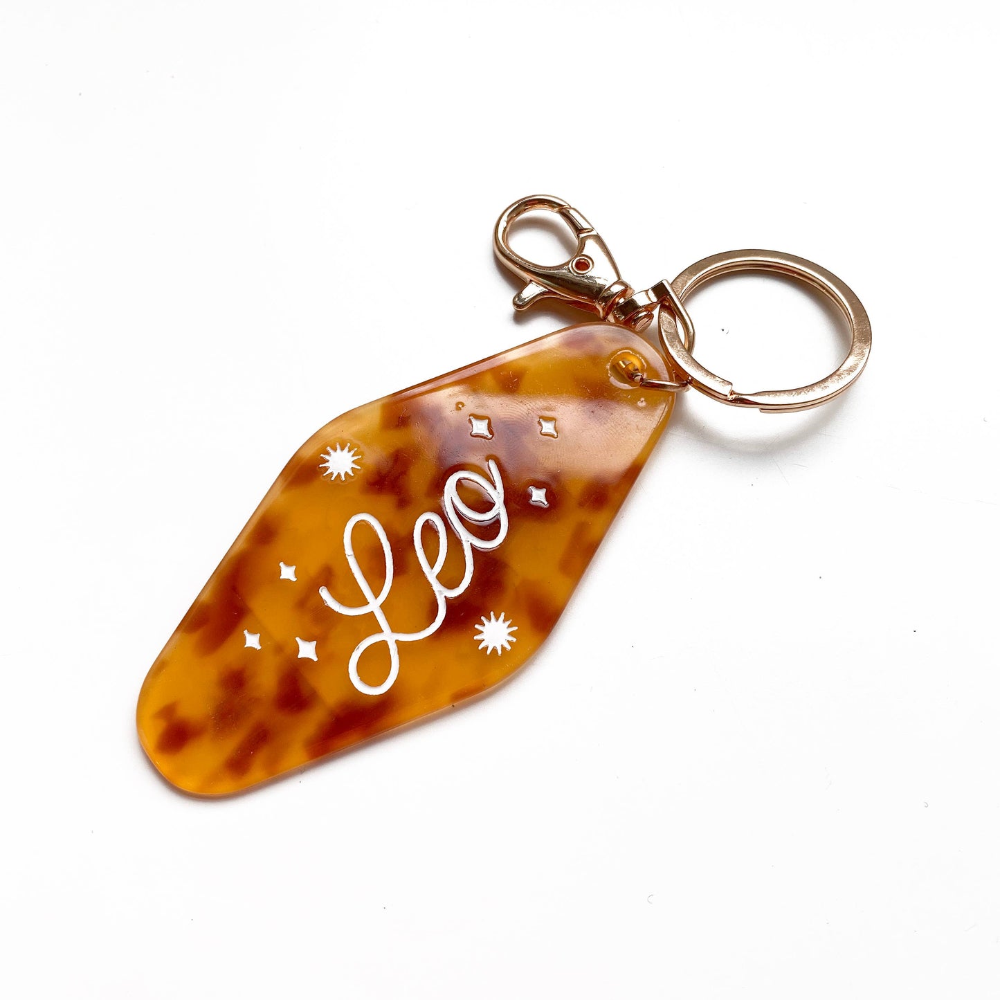 Leo Horoscope Motel Keychain