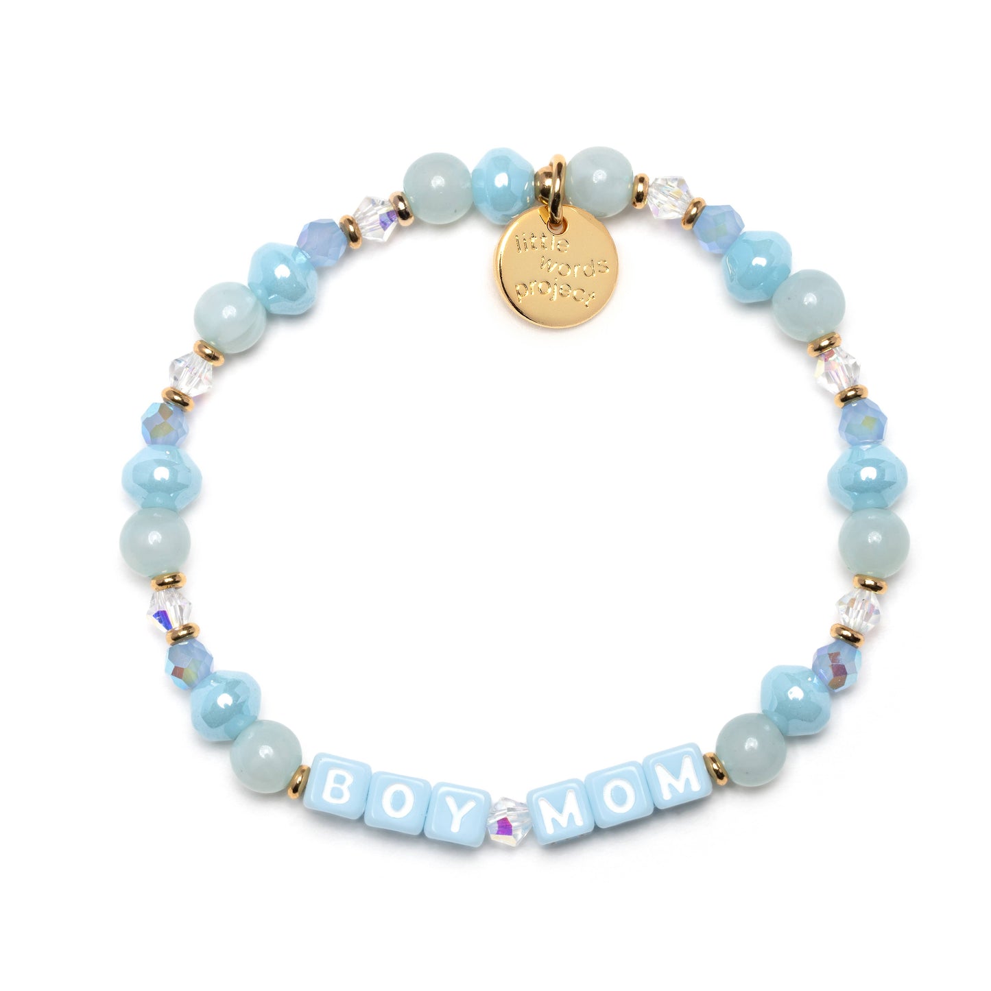 Little Words Project Blue-Boy Mom Bracelet