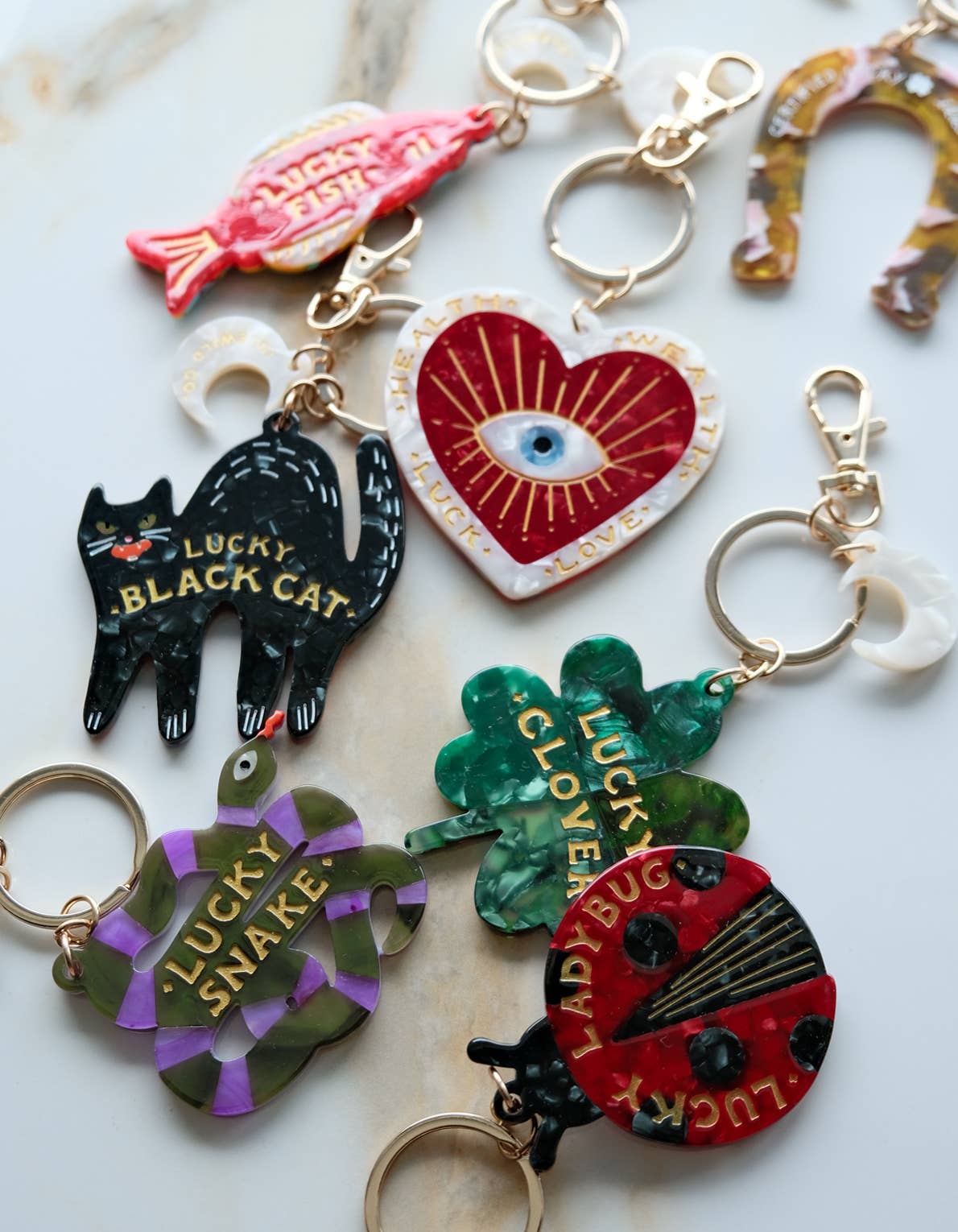 Lucky Bag Charm/Keychain Horseshoe