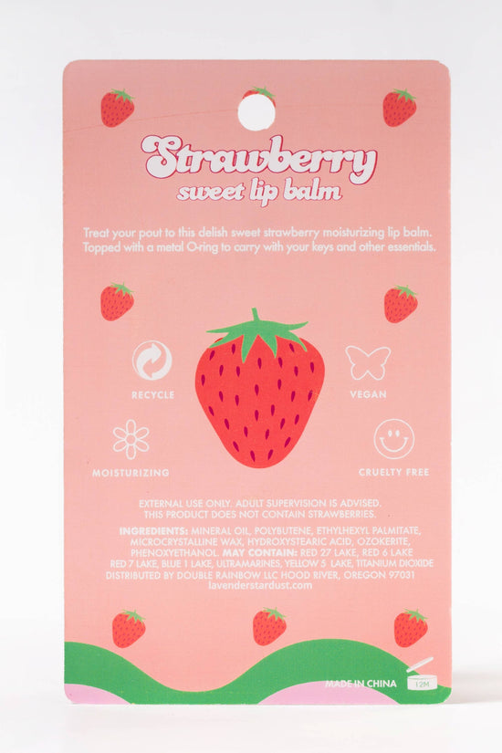 Strawberry Sweet Keychain Lip Balm