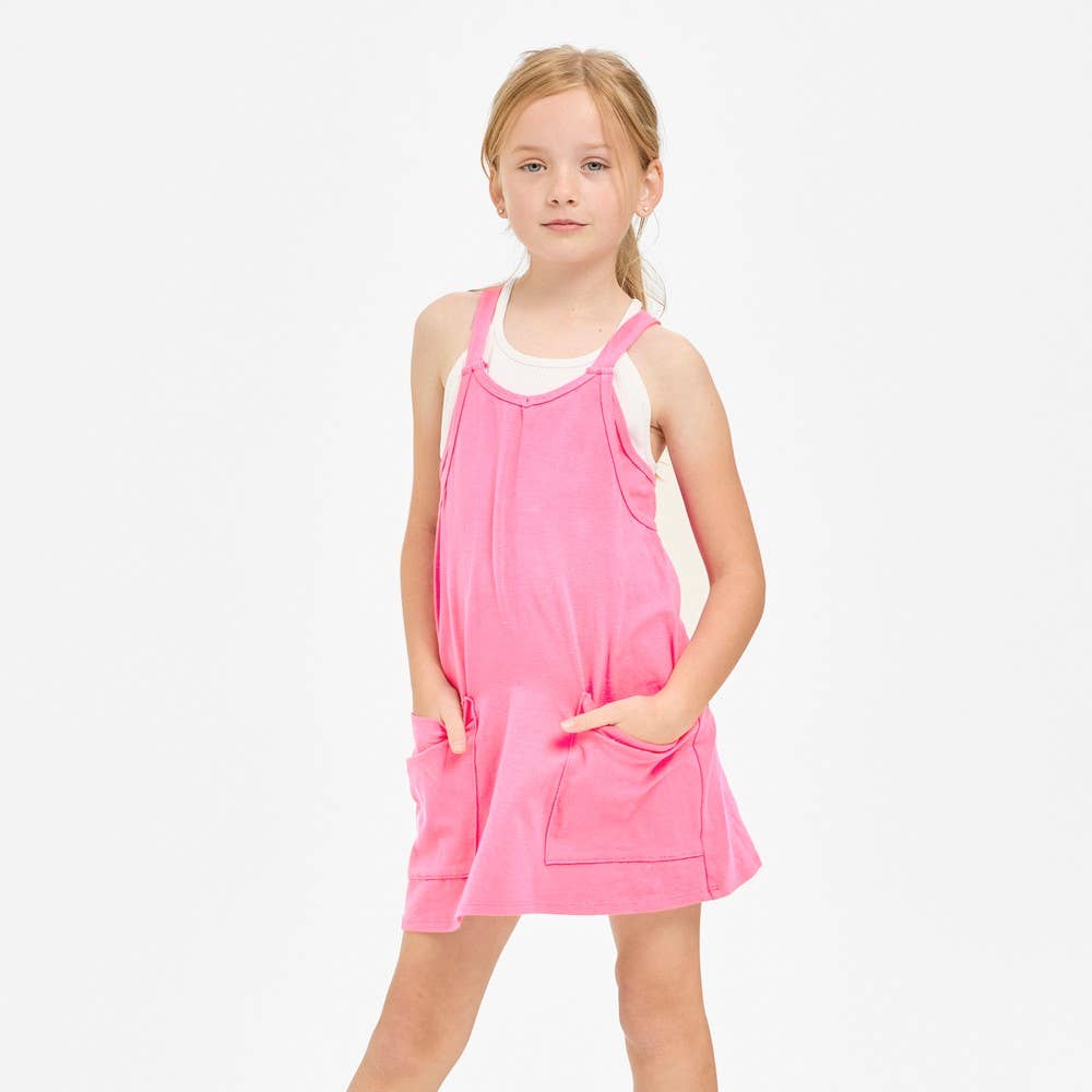 Kids Romper Dress Aqua