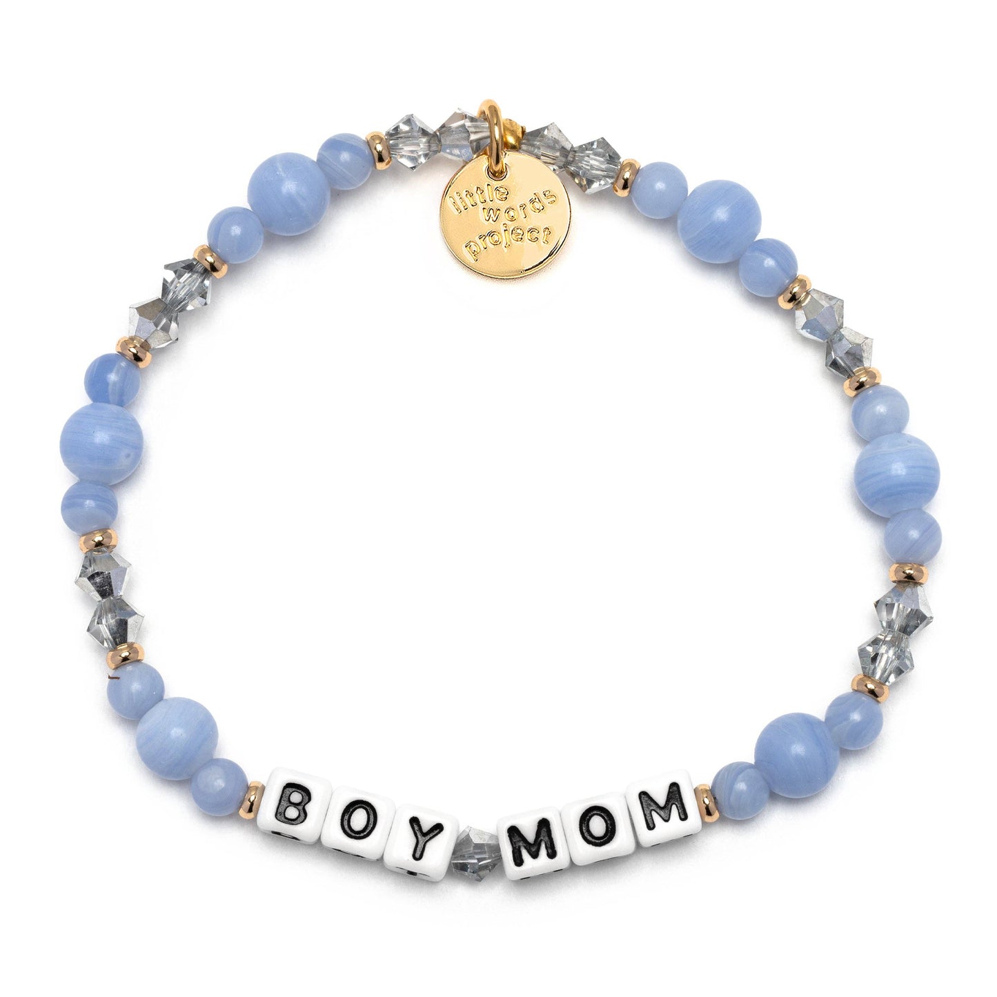 Little Words Project White-Boy Mom Bracelet