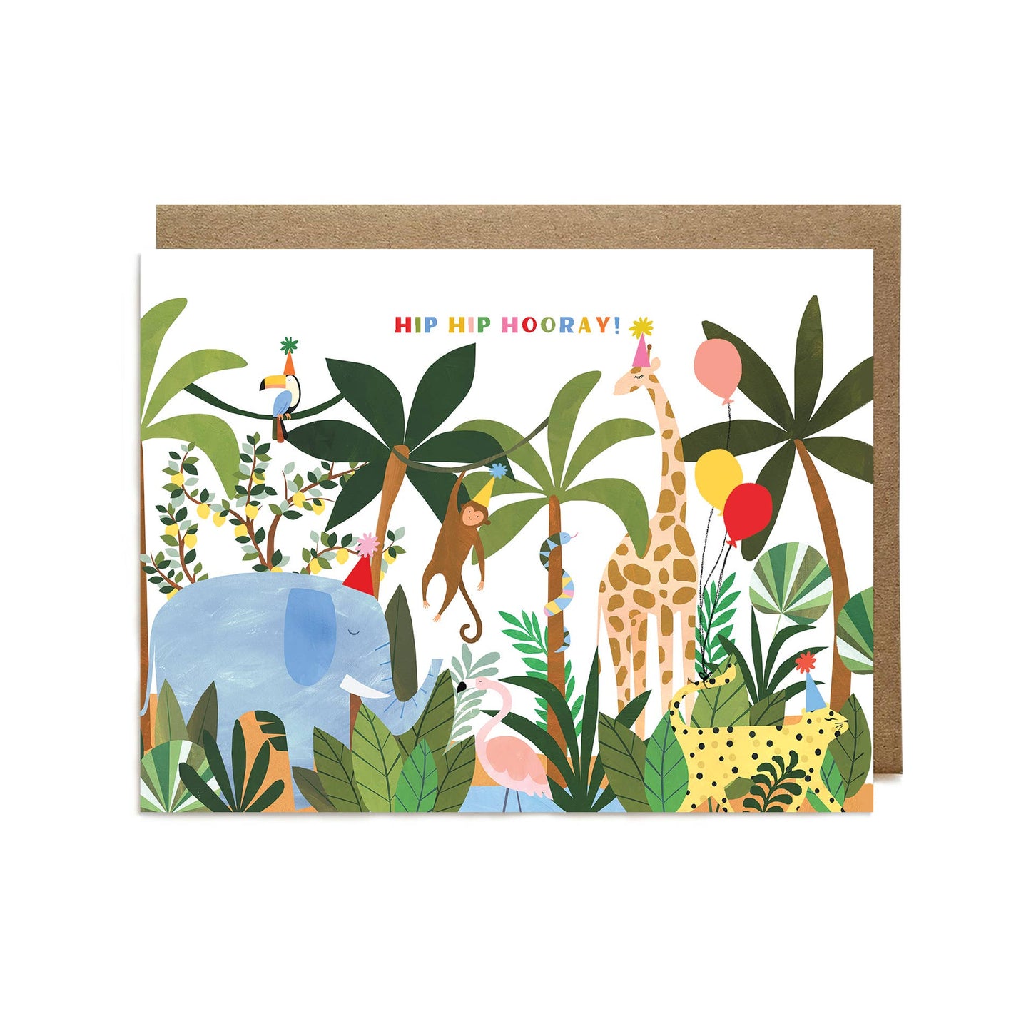 Jungle Party Birthday Card