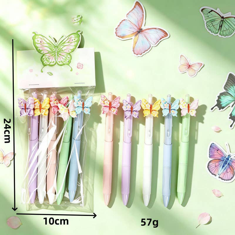 Fairytale Butterfly Black Gel Pen