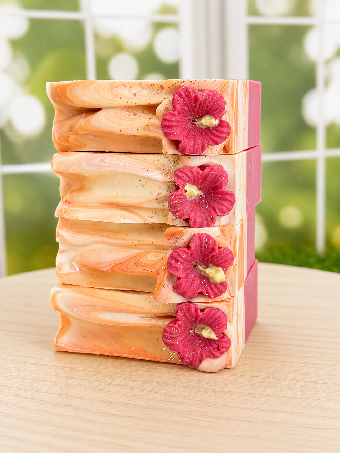 Hibiscus Garden - Handcrafted Artisan Soap Bar