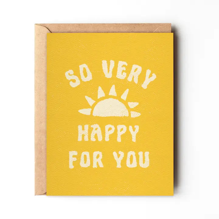 So Happy For You - Congratulations Card