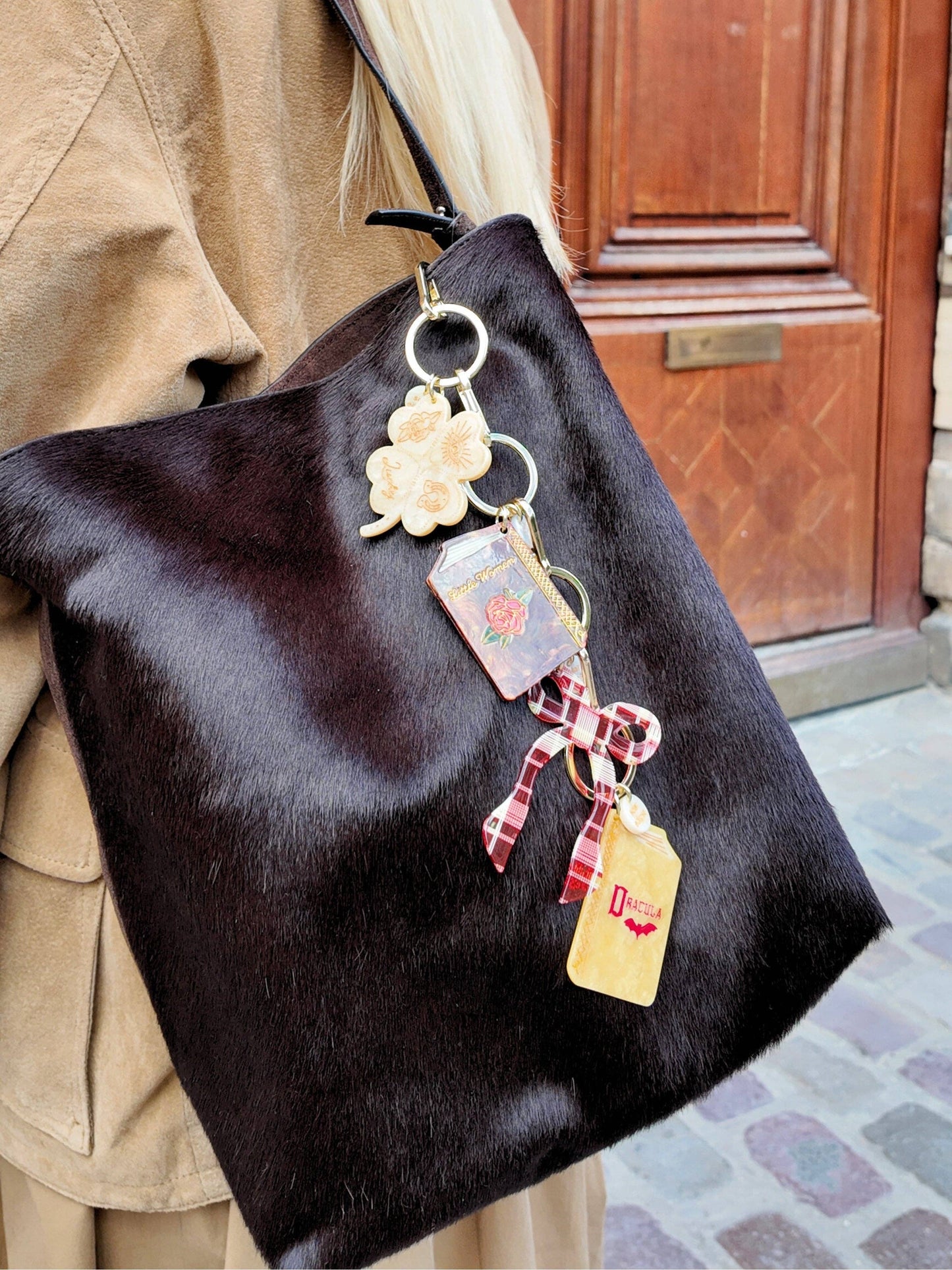 Solar Eclipse Lucky Clover Bag Charm + Keychain |