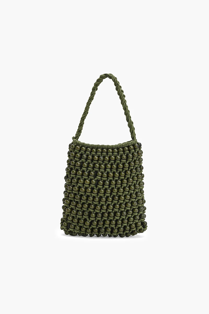 America & Beyond Tropical Noir Beaded Bag
