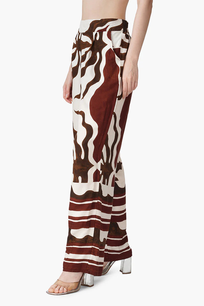 America & Beyond Tribal Print Red Pants