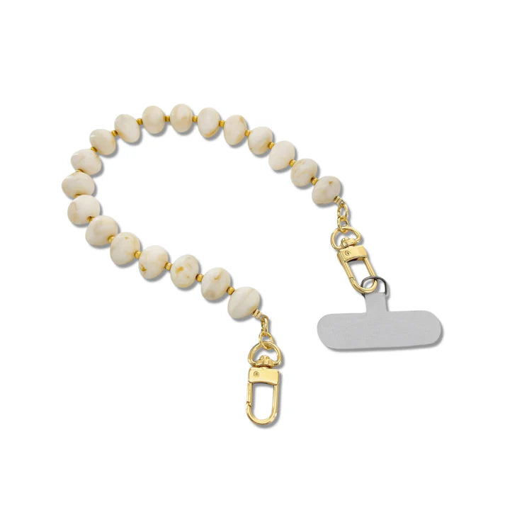 Resin Phone Chain Cream