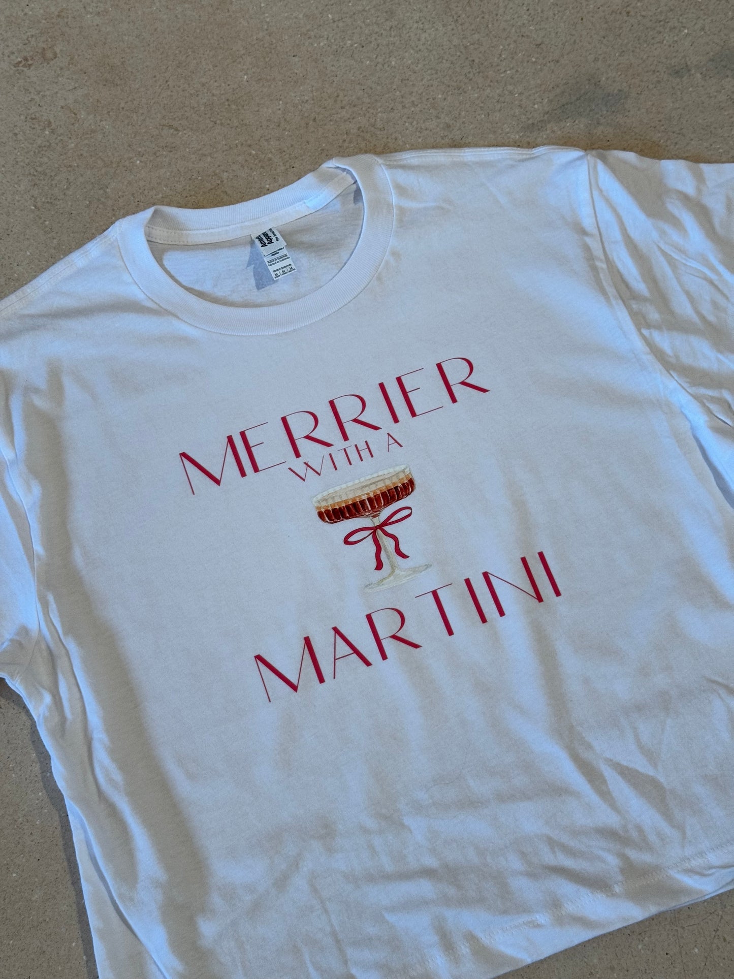 Merrier With a Martini Tee