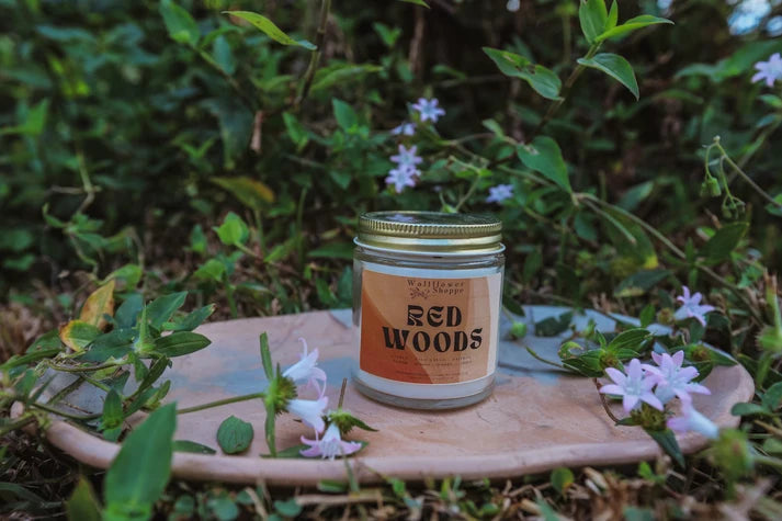 Wallflower Shoppe Mini 4oz Candle Red Woods