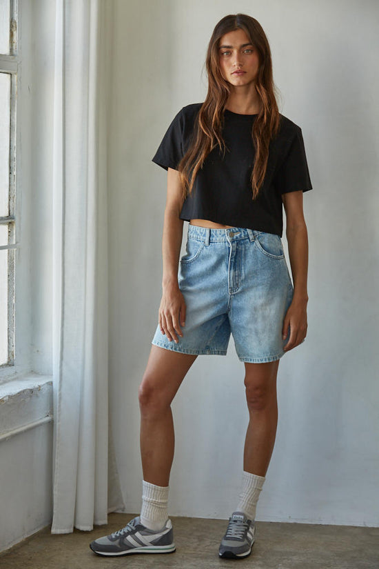 By Together Everyday Crop Tee Black