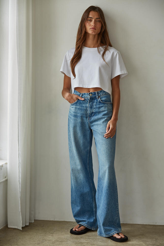 By Together Everyday Crop Tee White