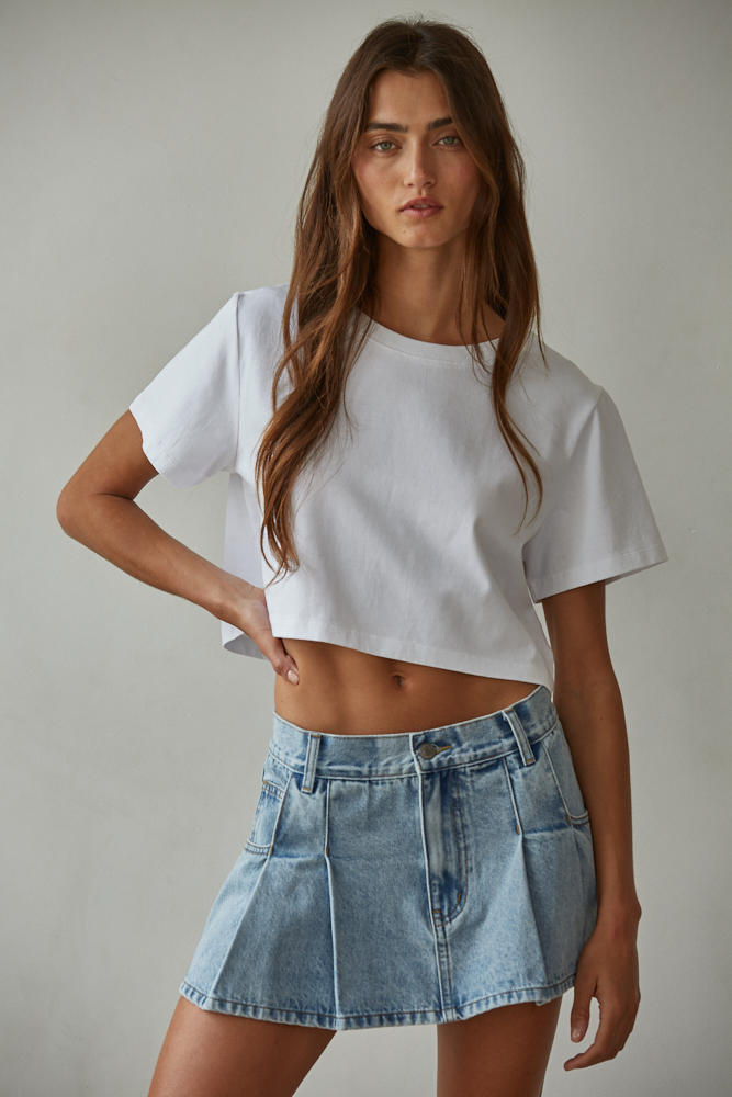 By Together Everyday Crop Tee White