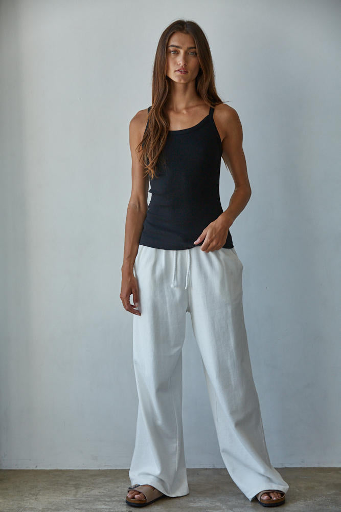 By Together Everyday Ribbed Tank Black