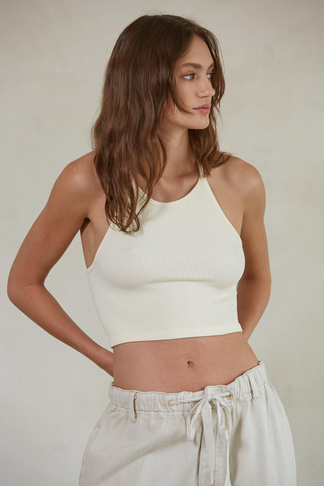 By Together Knock Out Halter Top Cream