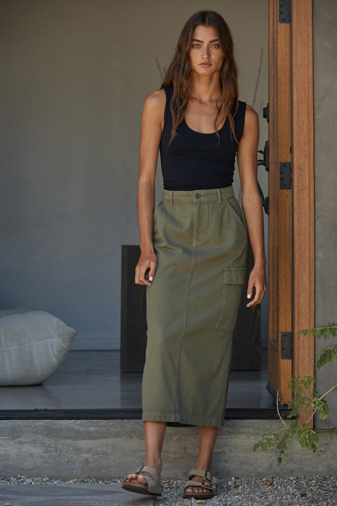 By Together Double Layer Full Length Tank Top