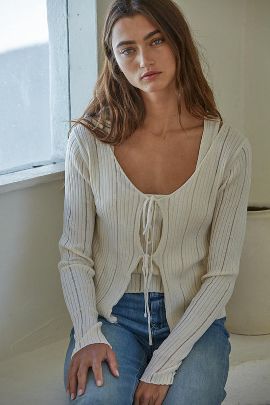 By Together Maisie Cardigan Tie Top