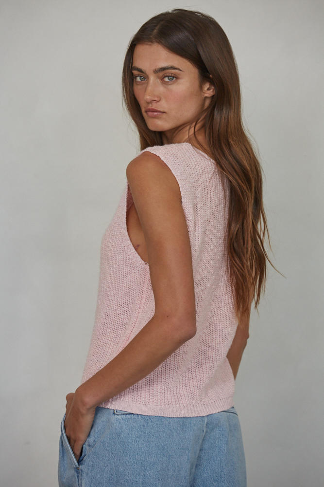 By Together Allende Vest Top Light Pink