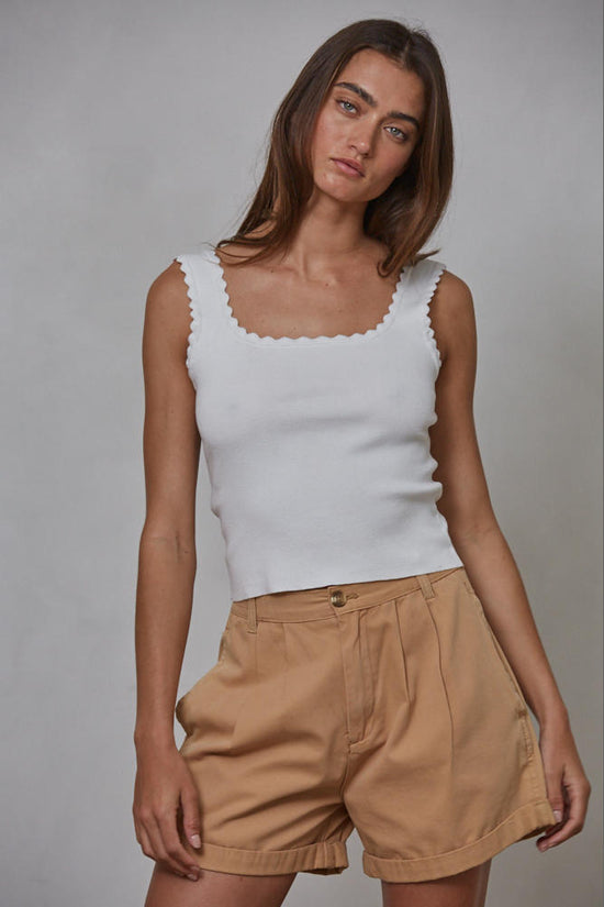 By Together Come Around Tank Sweater Off White