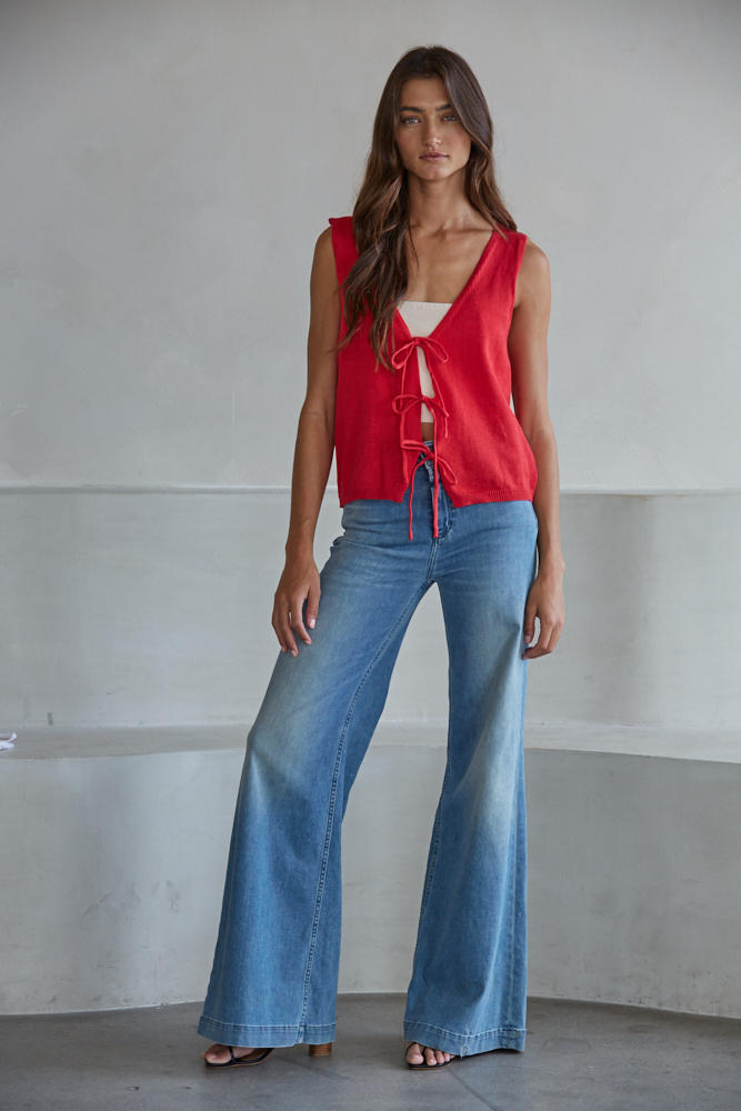 By Together Kaira Tie Front Vest