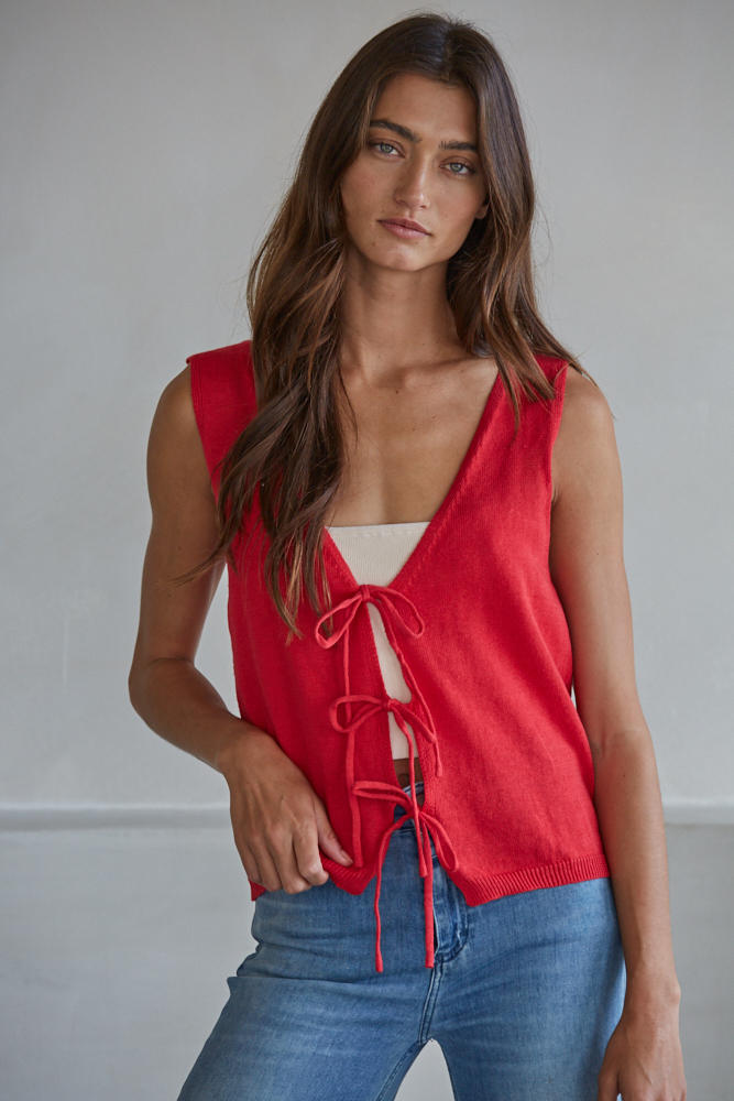 By Together Kaira Tie Front Vest