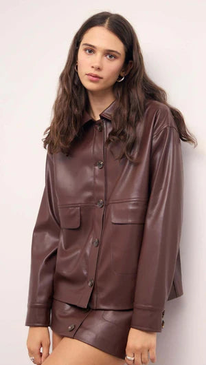 MINKPINK Sigrid Faux Leather Jacket